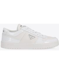Prada - Downtown Leather Sneaker - Lyst