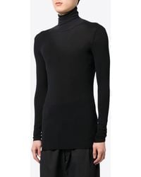 SAPIO - High-Neck Long-Sleeved T-Shirt - Lyst