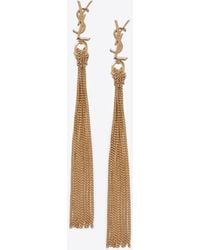 Saint Laurent - Cassandre Dangling Earrings - Lyst