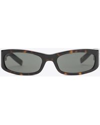 Saint Laurent - Cassandre Rectangular Sunglasses - Lyst