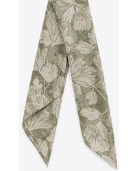 Brunello Cucinelli - Floral Pattern Silk Scarf - Lyst