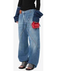 JW Anderson - Twisted Relaxed-Fit Jeans - Lyst
