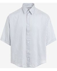Ami Paris - Striped Short-Sleeved Shirt - Lyst
