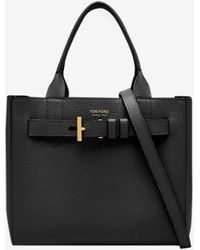 Tom Ford - Small Audrey Grained Leather Tote Bag - Lyst