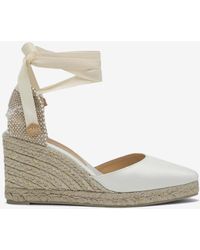 Castañer - Joyce 90 Satin Wedge Espadrilles - Lyst