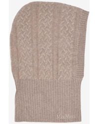 Max Mara - Romana Cable Knit Balaclava - Lyst