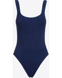 Hunza G - Square Neck One-Piece Swimsuit - Lyst
