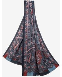 Etro - Printed Cashmere-Blend Scarf - Lyst
