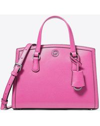 Michael Kors - Small Chantal Leather Top Handle Bag - Lyst