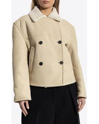 Jacquemus - The Mojave Double-Breasted Shearling Coat - Lyst