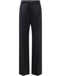 Saint Laurent - Fluid Tailored Wool Pants - Lyst