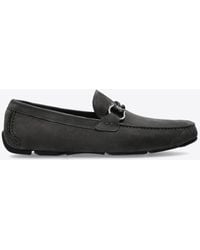 Ferragamo - Driver Loafers With Gancini Ornament - Lyst