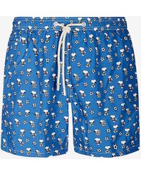 Mc2 Saint Barth - Snoopy Soccer Print Swim Shorts - Lyst