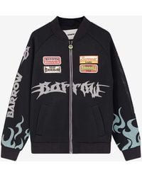 Barrow - Printed Nylon And Mesh Bomber Jacket - Lyst