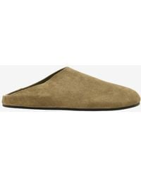The Row - Hudson Suede Slippers - Lyst
