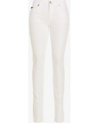 Dolce & Gabbana - Logo Plate Slim-Fit Jeans - Lyst