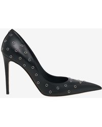 McQueen - 105 Skull Leather Pumps With Eyelets - Lyst