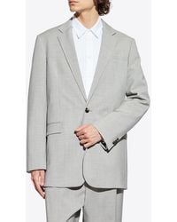 Loewe - Single-Breasted Wool Blazer - Lyst