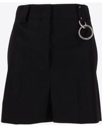 Prada - Wool High-Waisted Shorts - Lyst