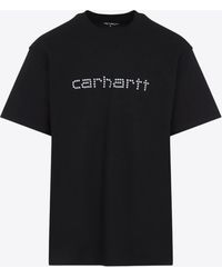 Carhartt - Rivet Script Short-Sleeved T-Shirt - Lyst
