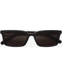Retrosuperfuture - Lunettes 5 Écailles Tortoiseshell Rectangular Sunglasses - Lyst