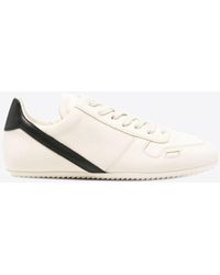Rick Owens - Minimal Leather Low-Top Sneakers - Lyst