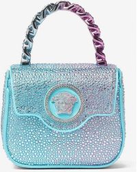 Versace - Mini La Medusa Crystal Embellished Top Handle Bag - Lyst