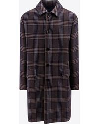 Etro - Single-Breasted Check Pattern Coat - Lyst