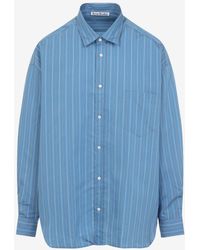 Acne Studios - Long-Sleeved Striped Shirt - Lyst