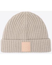 Loewe - Logo Patch Cashmere Beanie - Lyst