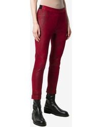 Ann Demeulemeester - Julius Skinny Leather Pants - Lyst