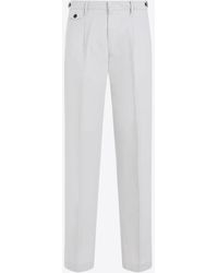 Dunhill - Linen-Blend Tailored Pants - Lyst