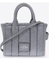 Marc Jacobs - The Mini Galactic Glitter Leather Tote Bag - Lyst