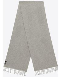 A.P.C. - Ambroise Brodée Logo Embroidered Scarf - Lyst
