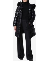 Moncler - Fulmarusse Long Down Jacket With Faux-Fur Hood - Lyst