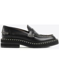 Chloé - Noua Leather Flat Loafers - Lyst