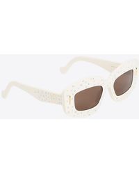 Loewe - Studded Rectangular Screen Sunglasses - Lyst
