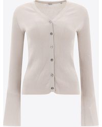 Aspesi - Ribbed Buttoned Cardigan - Lyst