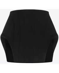 Mugler - Curvy Structure Mini Skirt - Lyst