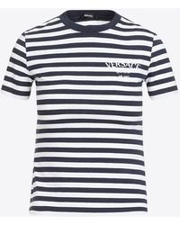 Versace - Nautical Stripes Short-Sleeved T-Shirt - Lyst