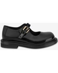 Moschino - Olivia Mary Jane Leather Shoes - Lyst