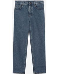 Burberry - Logo Patch Straight-Leg Jeans - Lyst