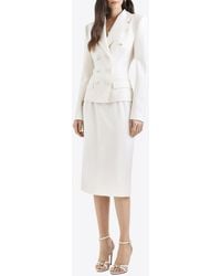 Dolce & Gabbana - Double-Breasted Wool Blazer - Lyst