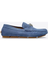 Versace - Suede Loafers - Lyst
