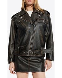 McQueen - Leather Jacket - Lyst