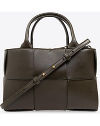 Bottega Veneta - Mini Arco Intrecciato Leather Tote Bag - Lyst