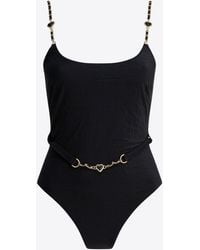 Zimmermann - Daylight Chain Scoop One-Piece Swimsuit - Lyst