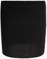 Courreges - Ribbed Knit Mini Skirt - Lyst