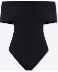 Bottega Veneta - Stretch Nylon Off-Shoulder One-Piece Swimsuit - Lyst