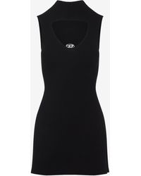 DIESEL - M-Oloni Ribbed Knit Mini Dress - Lyst